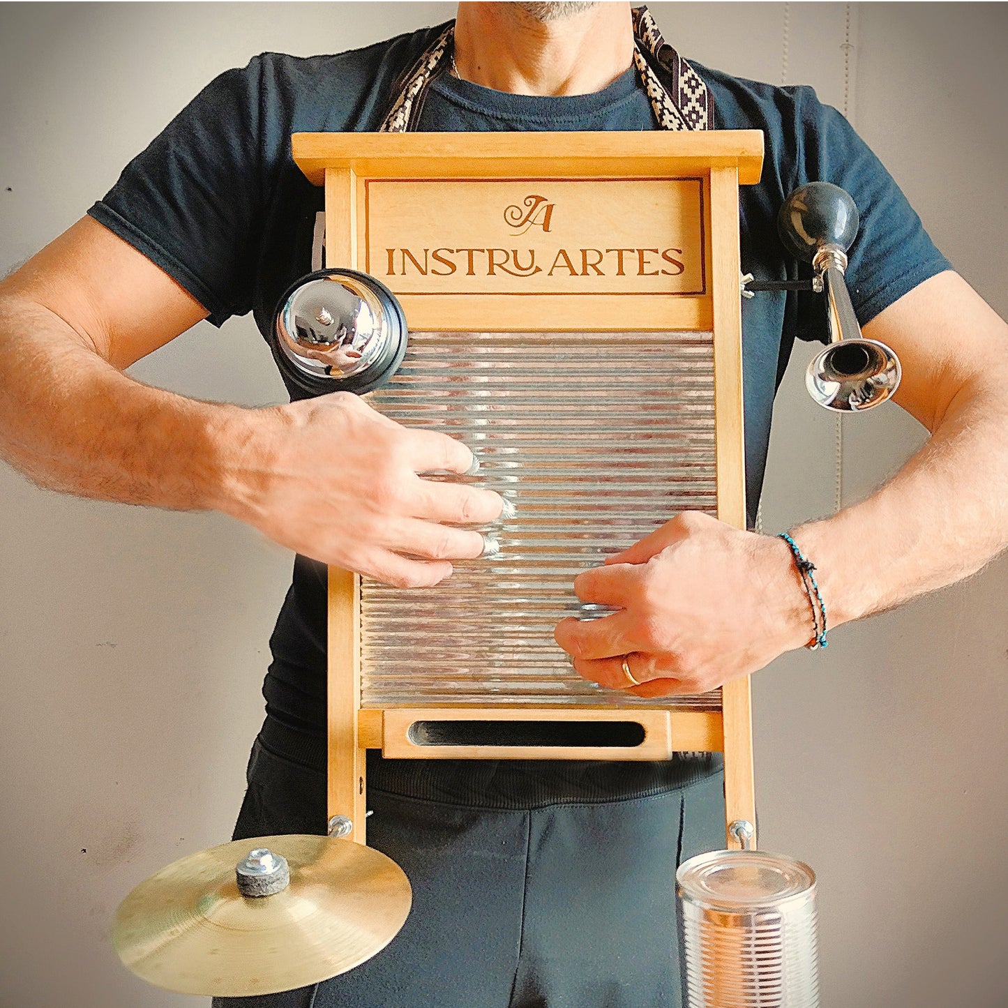 Washboard Percussion Board | Economic Line | Large Size | with 2 Accessories