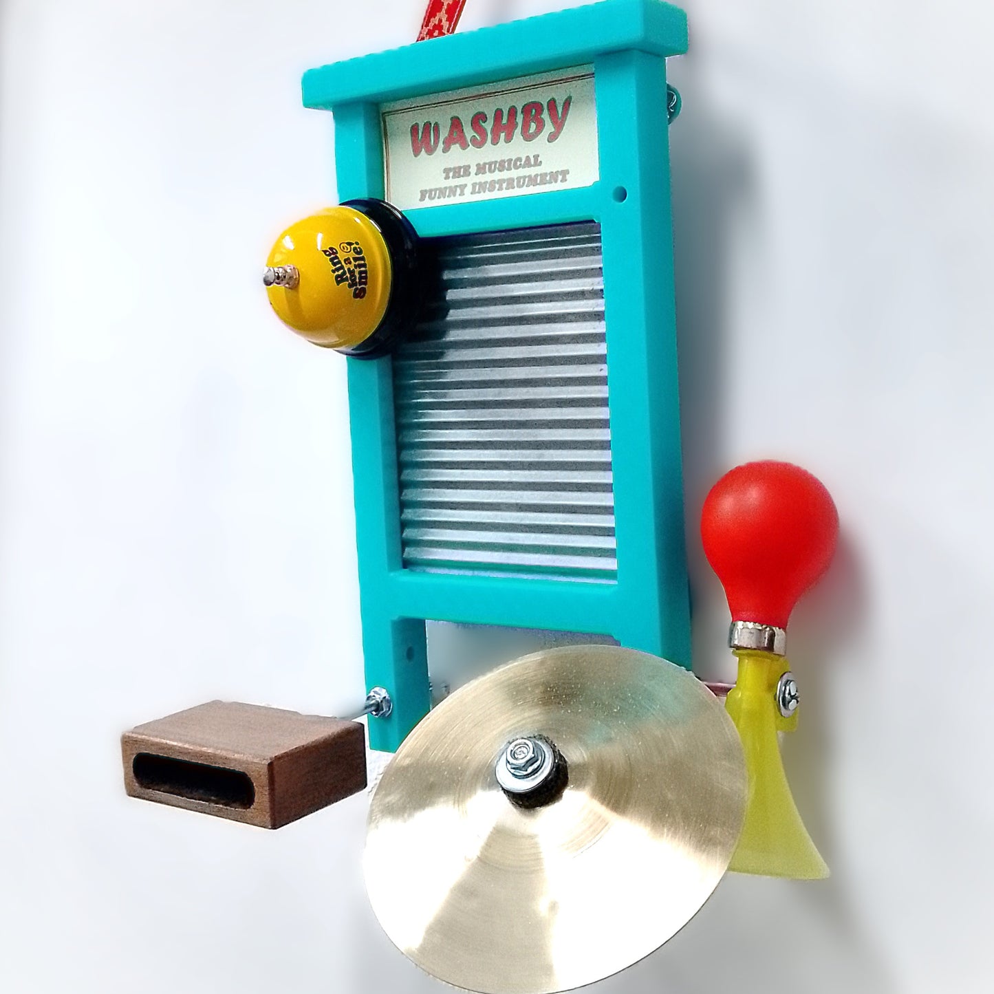 Kids Washboard Colorful Small Size Percussion Board with 1 Accessory