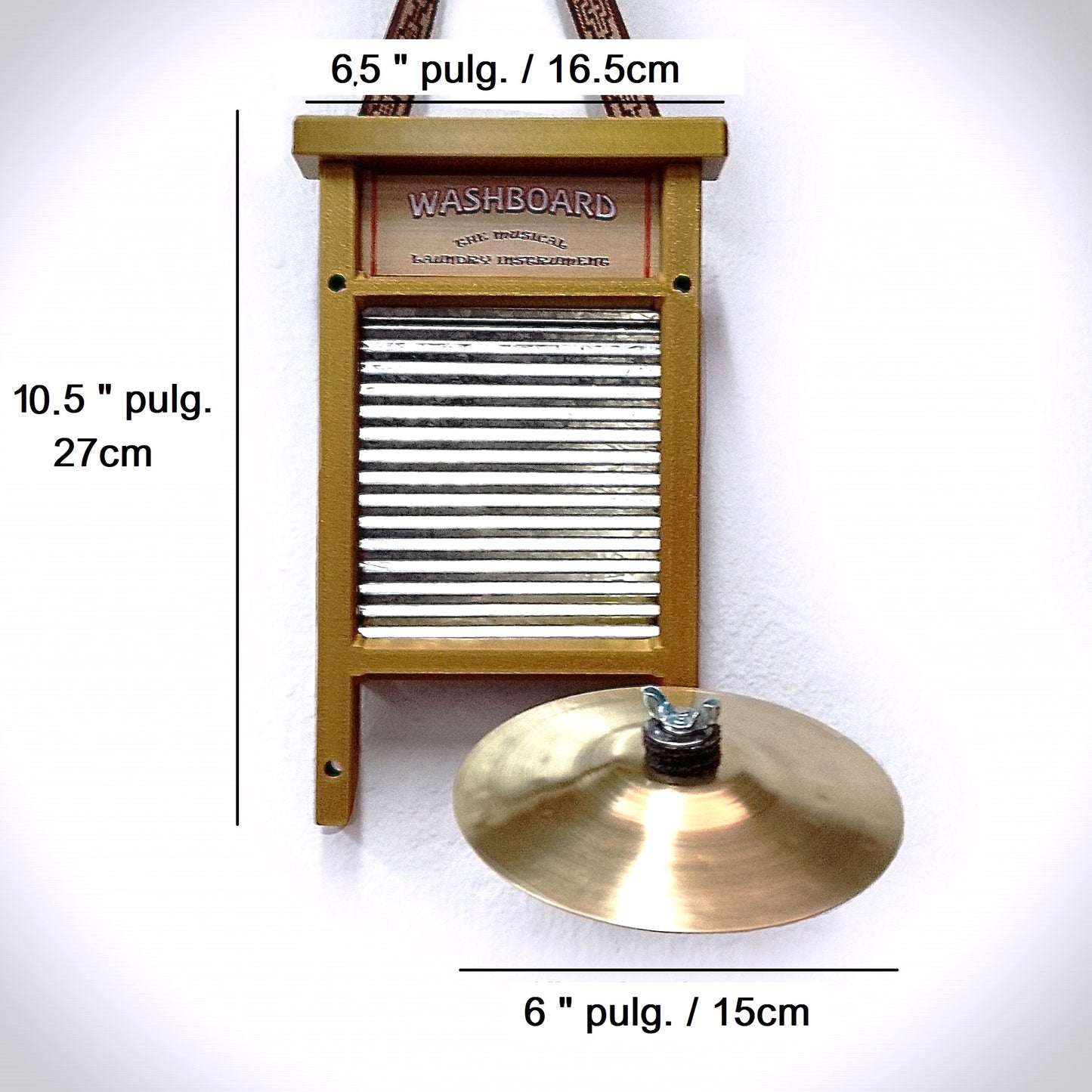 Travel or Kids Washboard Percussion Small Board