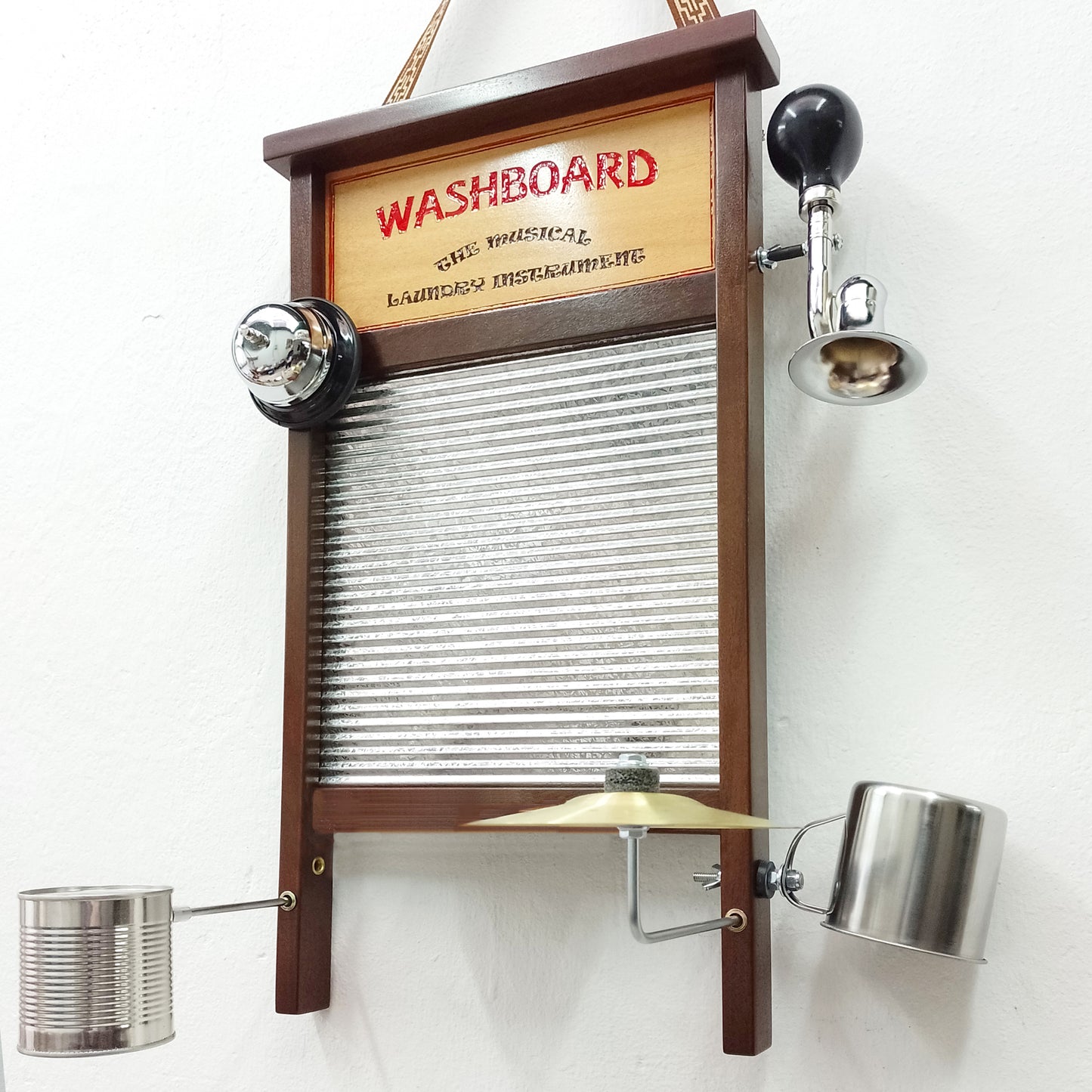 artisanal handmade Washboard Large Size Prime Line Artisanal Percussion Board with 5 Accessories antique art artisanal craft made folk folk music fun gift handmade instrument jazz jugband luthier musical musician odd percussion Percussion Musical Instrument personalized player ragtime rare scrub board Tabla de Lavar tailor tailor made tallador unusual washboard washboards wood woodworking Zideco InstruArtes