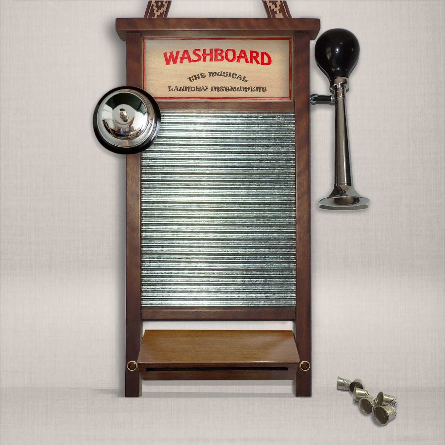 Washboard Medium Size Prime Line Percussion Board with 3 Accessories