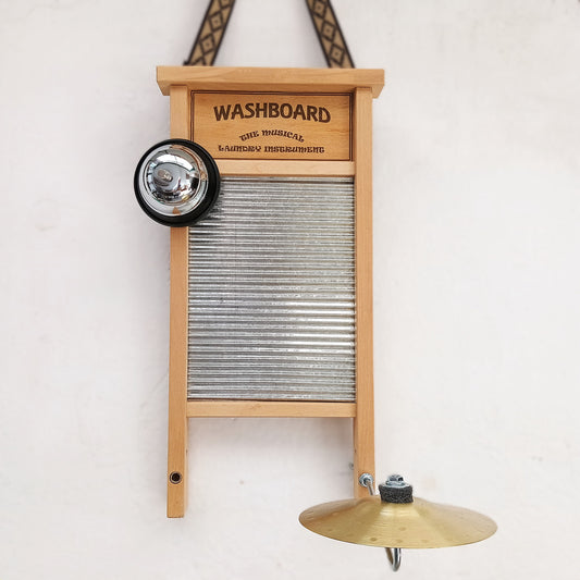 Washboard Tabla de Percusión |Línea Económica | Tamaño Mediano | Con 2 Accesorios