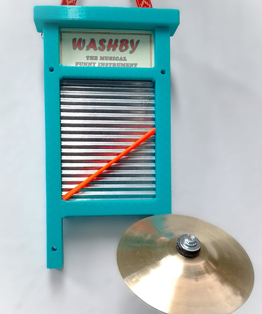 WASHBY Washboard Tabla de Percusión para niños y niñas Tamaño Pequeño con 1 Accesorio