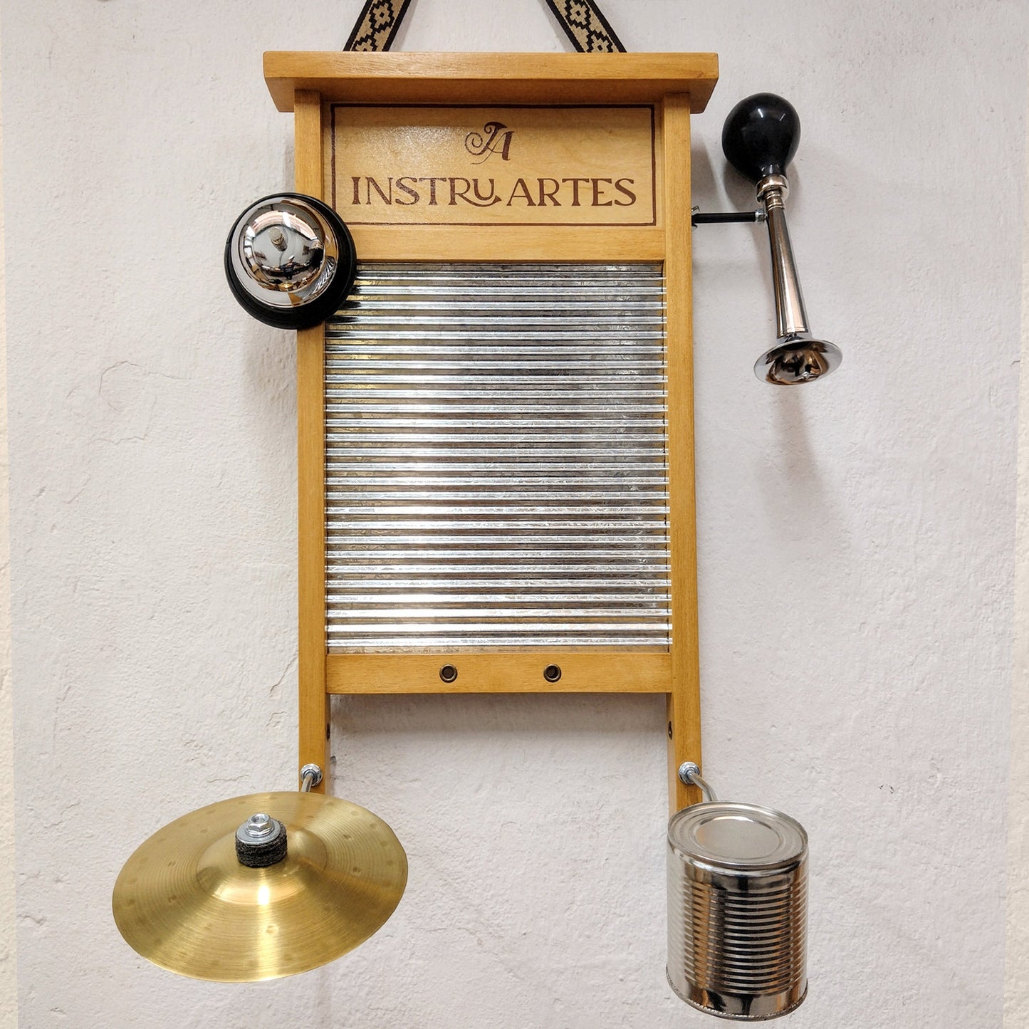 Washboard Percussion Board | Economic Line | Large Size | with 5 Accessories