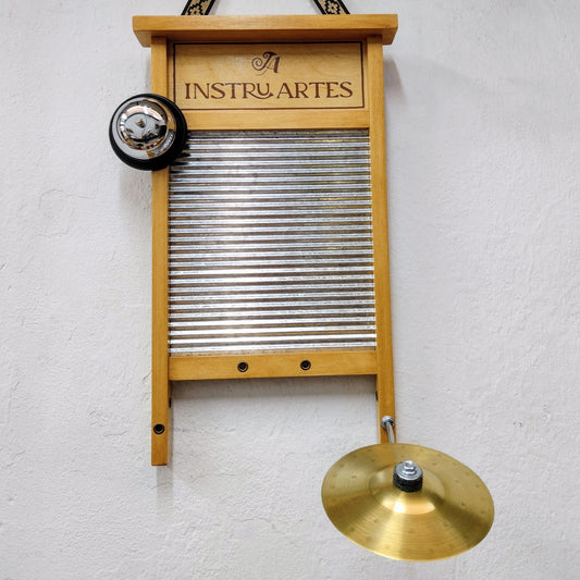 Washboard Tabla de Percusión |Línea Económica | Tamaño Large | Con 2 Accesorios