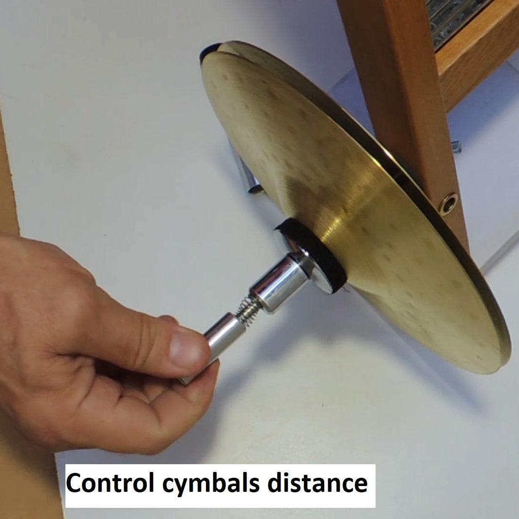 Hi Hat Cymbals Horizontal manual action with distance regulator
